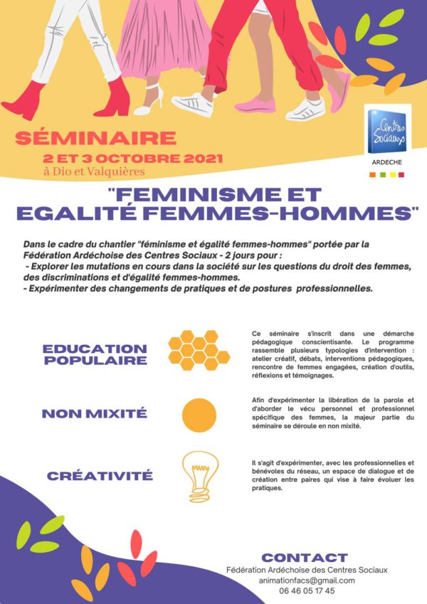 Séminaire féminisme et égalité femmes hommes Fédération